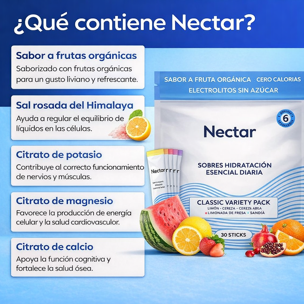 Nectar™ – Hidratación diaria esencial, sin azúcar