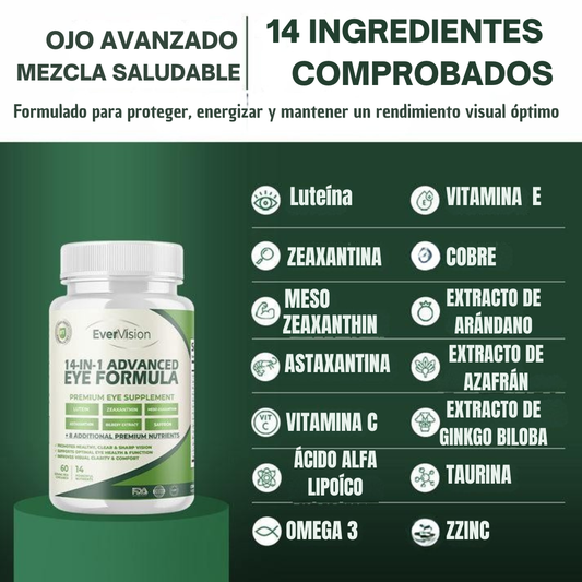 EverVision Fórmula Avanzada para los Ojos 14 en 1