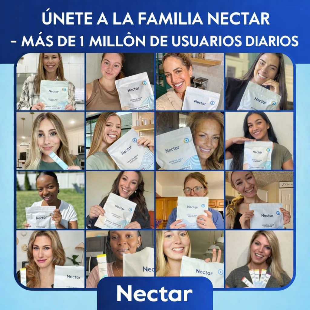 Hidratación Diaria Esencial Nectar – Pack de 30 Sobres (Sin Azúcar, Cero Calorías)